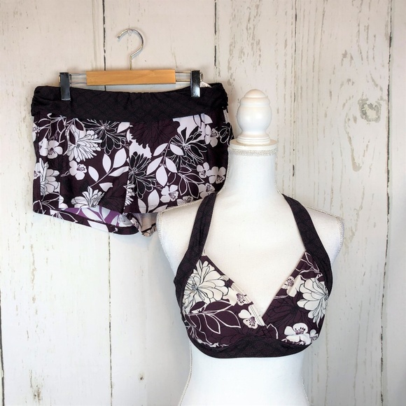 Athleta Other - Athleta Two Piece Swim Suit Boy Shorts 38B/36C Med